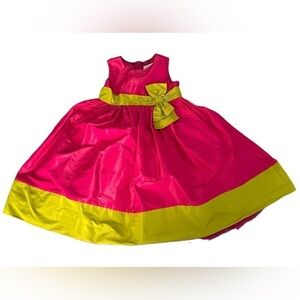 Hanna Andersson Dress Hot Pink Fairy Princess Tulle Lined Circle Skirt Size 5